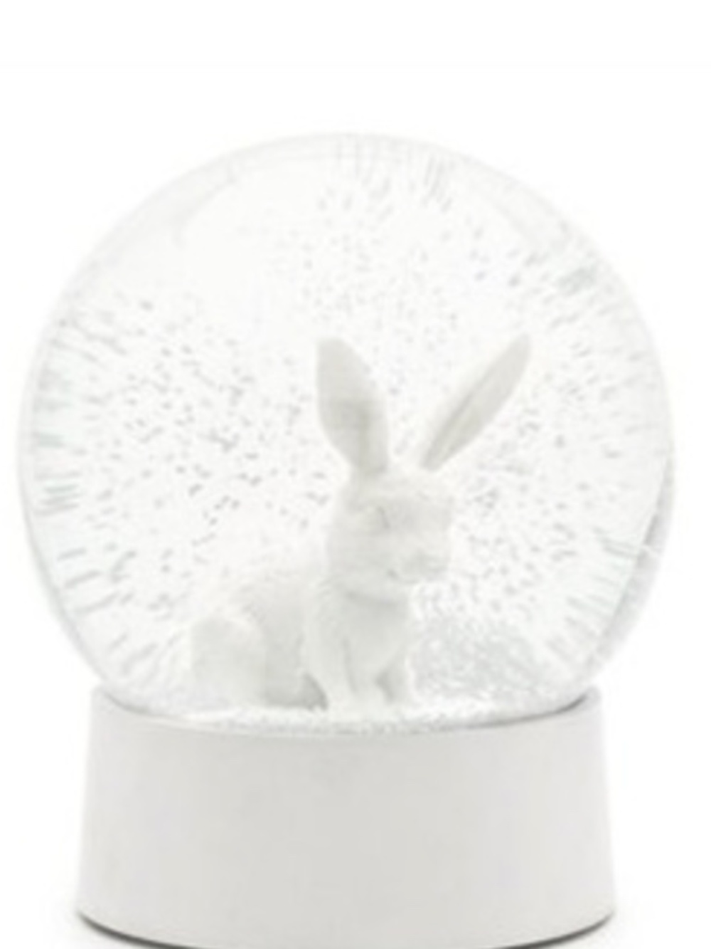 Bunny moving snow globe collection Indigo